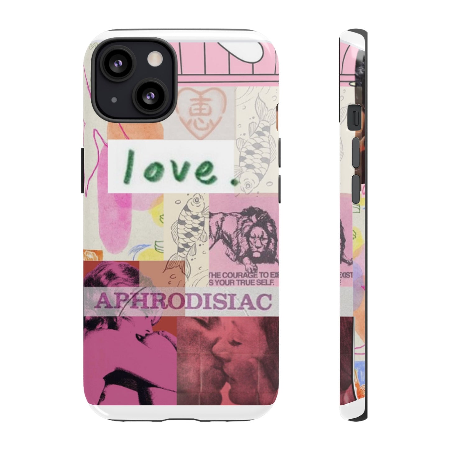 LOVE vintage magazine Phone Case