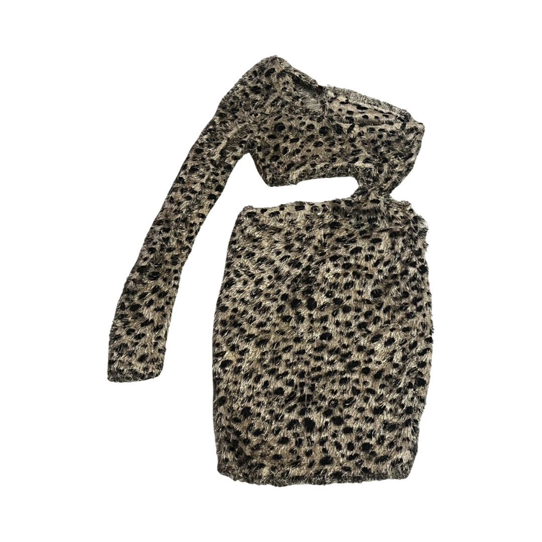 CHEETAH CUT OUT DRESS