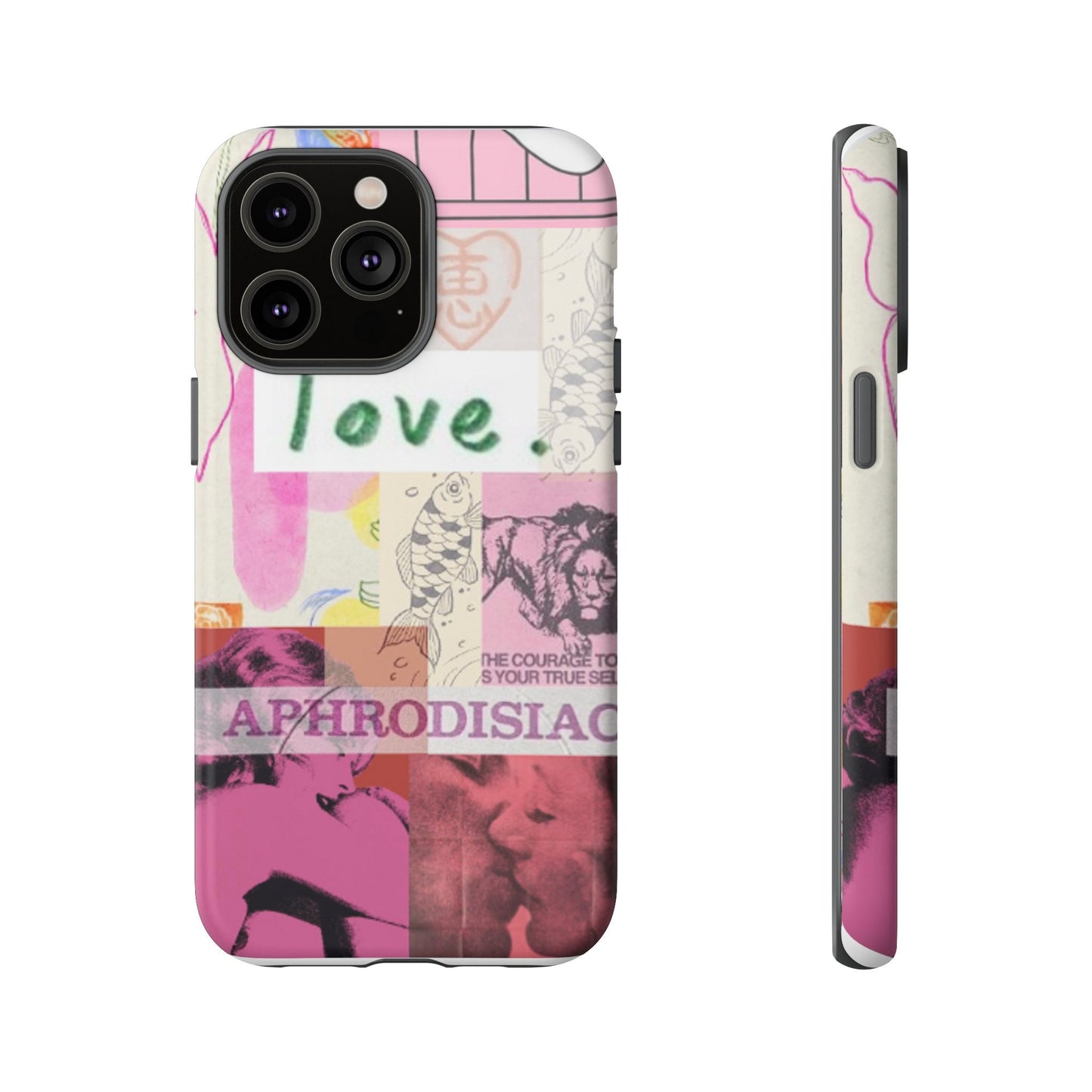 LOVE vintage magazine Phone Case