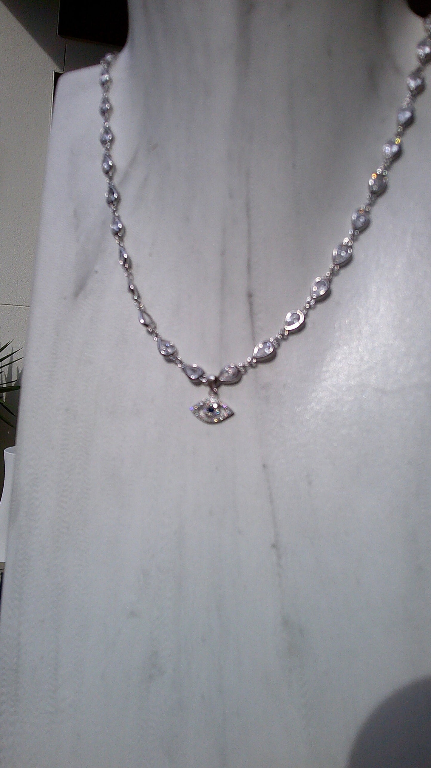 Evil Eye Crystal Simple Necklace