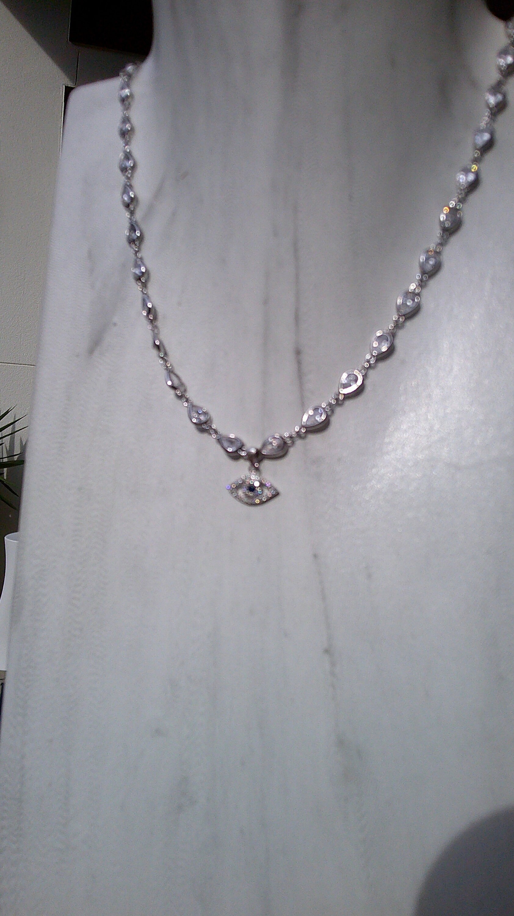 Evil Eye Crystal Simple Necklace