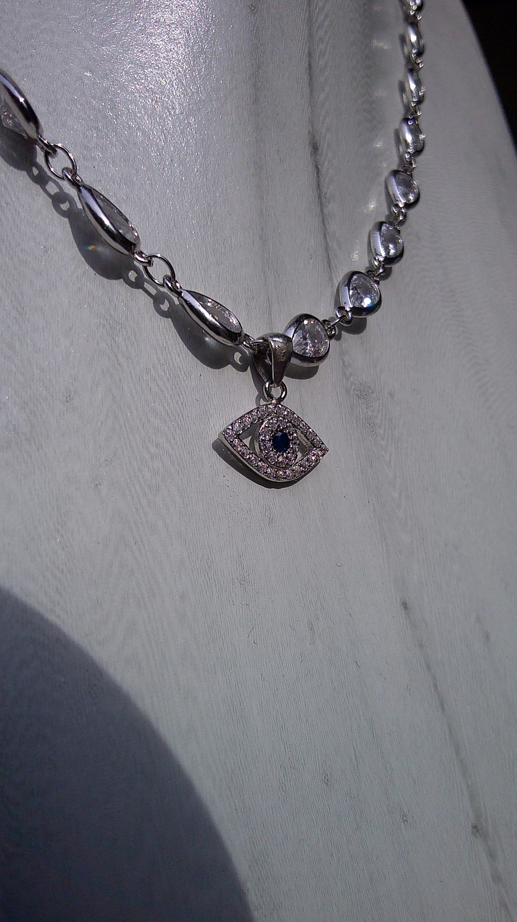 Evil Eye Crystal Simple Necklace