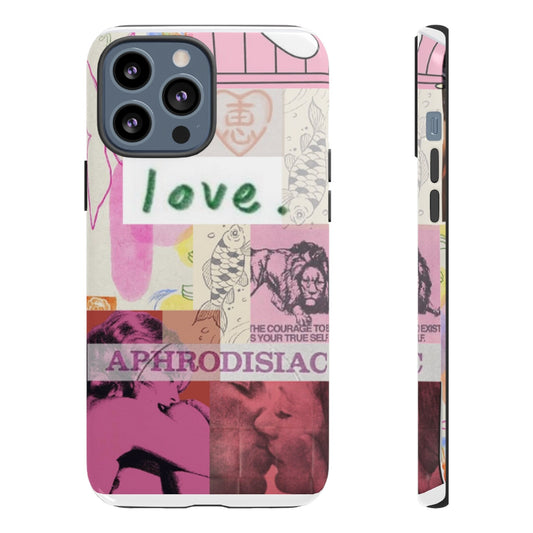 LOVE vintage magazine Phone Case