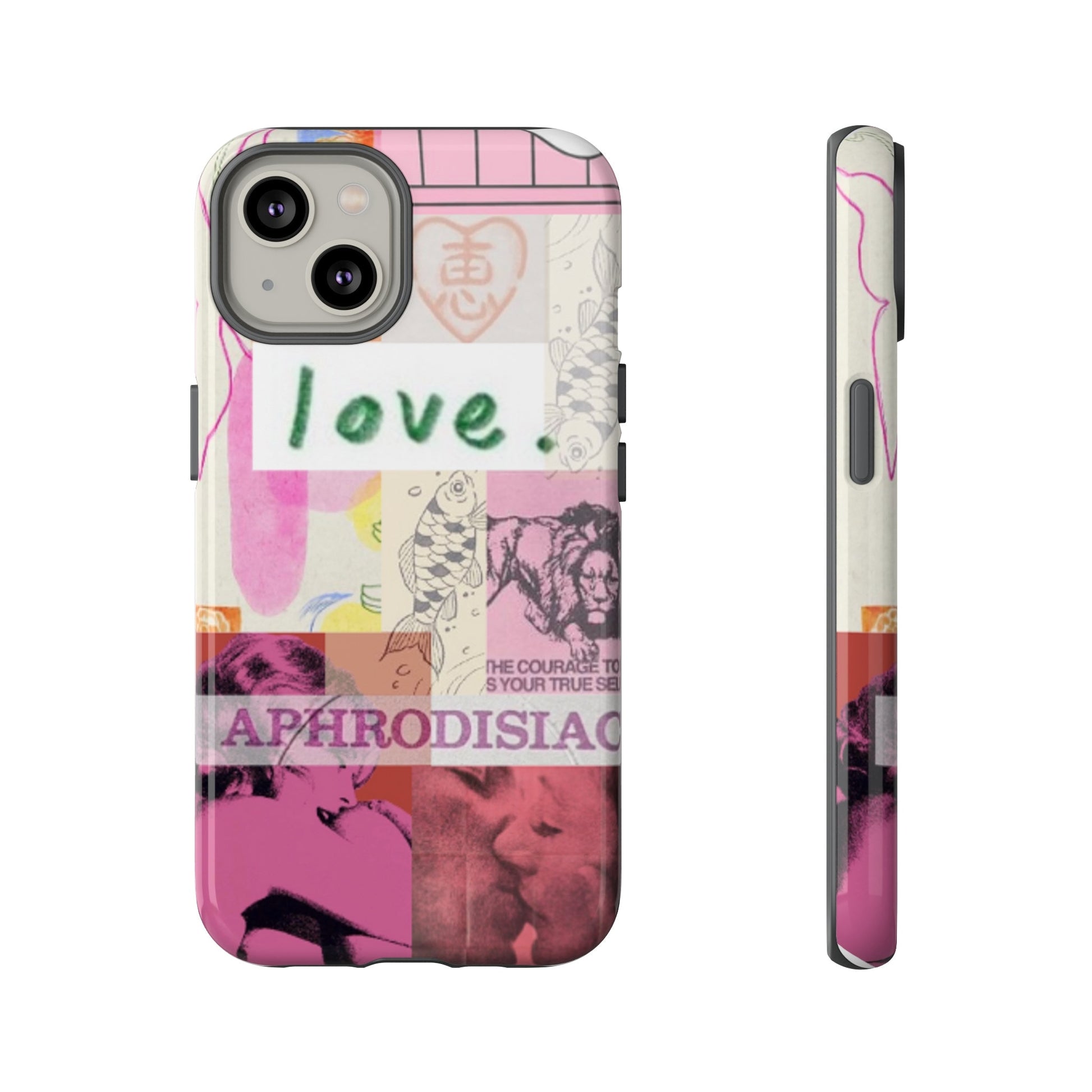 LOVE vintage magazine Phone Case