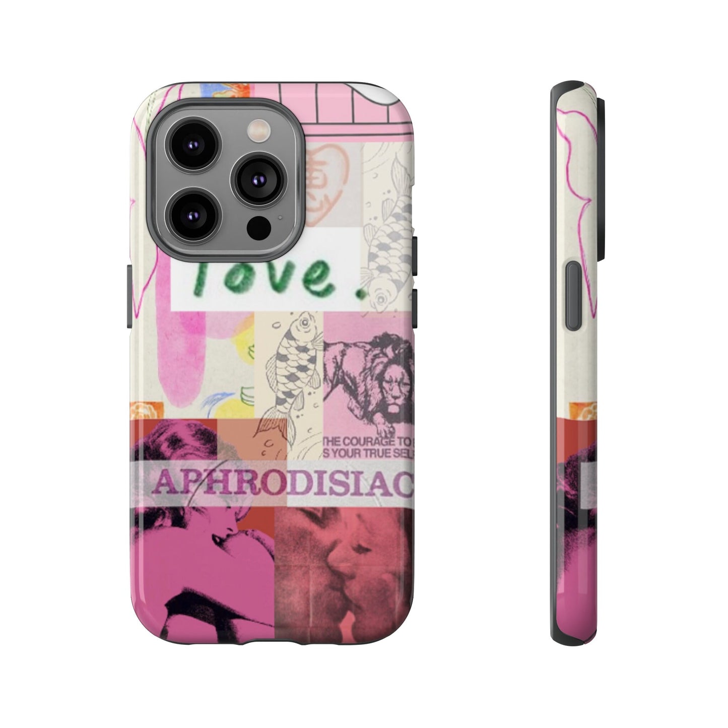 LOVE vintage magazine Phone Case