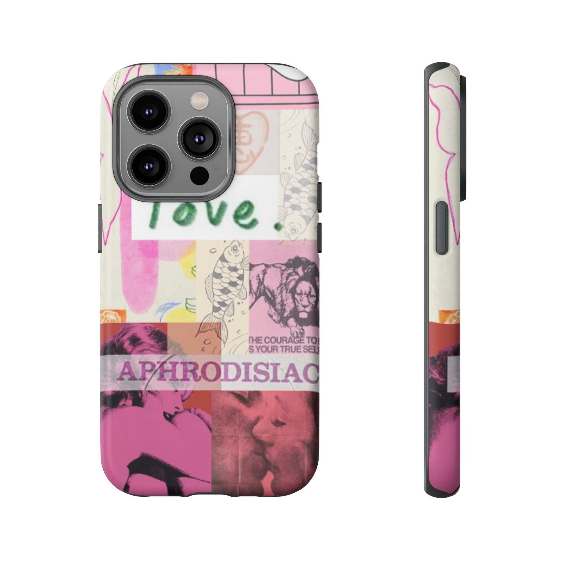 LOVE vintage magazine Phone Case