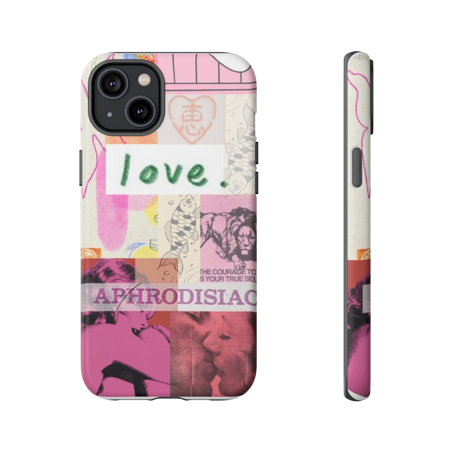 LOVE vintage magazine Phone Case